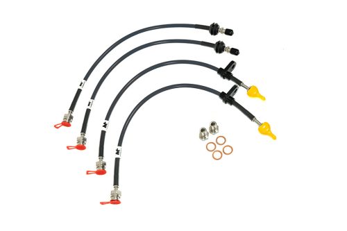 Subaru BRZ Brake Lines-Colour Black Colour Purple Colour Orange Colour Clear Colour Green Colour Blue - Transparent