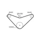 Gates RPM Timing Belt 16 x 667mm 70t