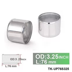   Alumínium cső idom egyenes - átmérő 82mm / 3,25" - hossz 76mm
