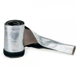   Alumíniumozott, szigetelt kábel/cső hővédő hüvely tépőzáras – 31,75 mm (1,25") × 182 cm (6 ft)