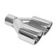 Exhaust Tip 80mmx2 enter 60mm Polished