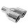 Exhaust Tip 89mmx2 enter 63mm Polished