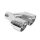 Exhaust Tip 89mmx2 enter 60mm Polished Left