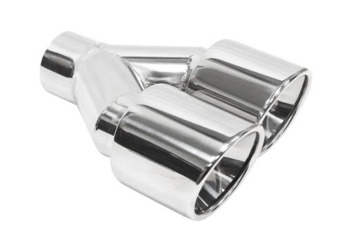 Exhaust Tip 89mmx2 enter 60mm Polished Right