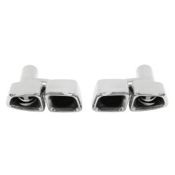   Exhaust Tip 255x100mm enter 63mm Mercedes E63 W212 Polished Set