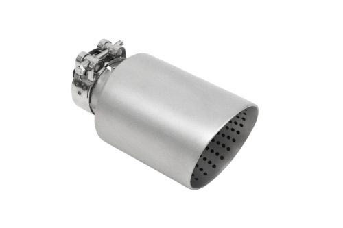 Exhaust Tip 89mm enter 51mm Brushed Chrome