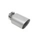Exhaust Tip 89mm enter 51mm Brushed Chrome