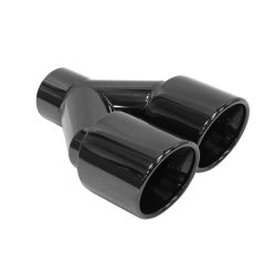 Exhaust Tip 89mmx2 enter 63mm Black Chrome Right