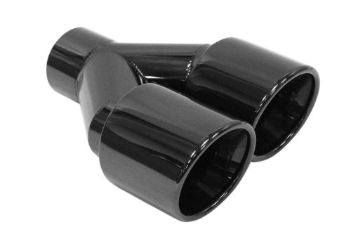 Exhaust Tip 89mmx2 enter 63mm Black Chrome Right