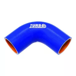 Szilikoncső 90 Fokos Könyök TurboWorks PRO 76mm, Kék