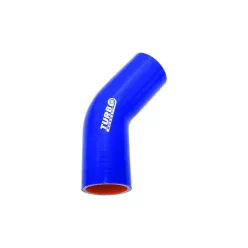 Szilikoncső 45 Fokos Könyök TurboWorks PRO 67mm, Kék