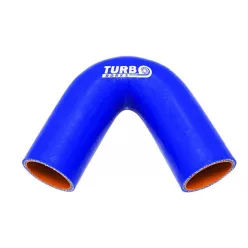 Szilikoncső 135 Fokos Könyök TurboWorks PRO 67mm, Kék