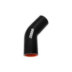 Szilikoncső 45 Fokos Könyök TurboWorks PRO 67mm, Fekete