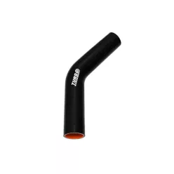   Szilikoncső 45 Fokos Könyök XL TurboWorks PRO 70mm, Fekete