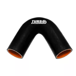 Szilikoncső 135 Fokos Könyök TurboWorks PRO 40mm, Fekete