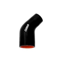   Szilikoncső 45 Fokos Szűkítő TurboWorks PRO 76-114mm, Fekete