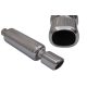 Rear Muffler TurboWorks 80x92mm inlet 57mm