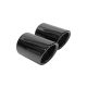 Exhaust Tip 74mmx2 enter 71mm Black Chrome