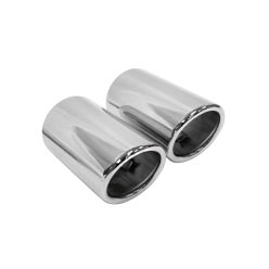 Exhaust Tip 70mmx2 enter 67mm Chrome