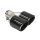 Exhaust Tip 89mmx2 enter 57mm Right Carbon Gloss