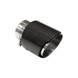 Exhaust Tip 127mm enter 76mm Carbon Gloss