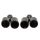 Exhaust Tip 101mmx2 enter 76mm Black Chrome Set