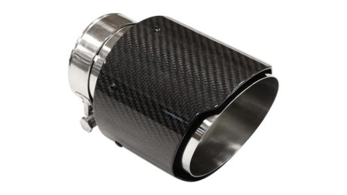 Exhaust Tip 101mm enter 63mm Carbon Gloss