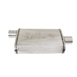 Central Chambered Muffler 76mm TurboWorks 304SS 355mm