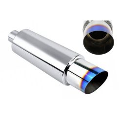 Rear Muffler TurboWorks 89mm inlet 51mm Burn
