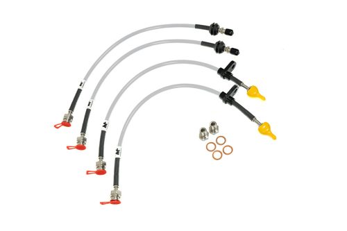 VW Golf Mk5 R32 3.2 - 4 Motion Brake Lines-Colour Black Colour Purple Colour Orange Colour Clear Colour Green Colour Blue - Transparent Colour Red - Transparent Colour Blue - Solid Colour Red - Solid