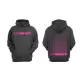 Wiseco Auto Hoodie. Pink Ink Sport Tek Brand sweatshirt-L