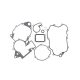 Cometic Bottom End Kit No Crank Seals Husqvarna CR/WR 125 97