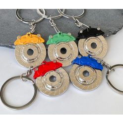 Kulcstartó – féknyereg + féktárcsa, piros