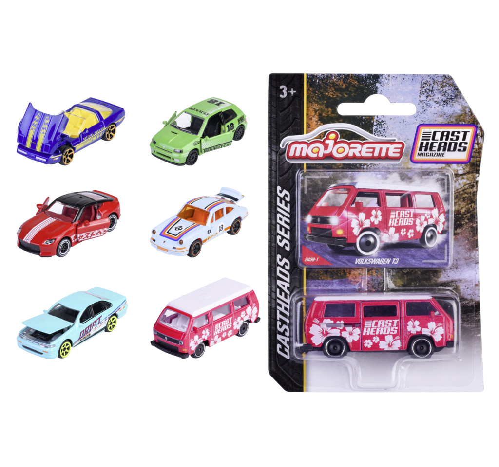 Majorette CastHeads Series - Fém Modellautó (6 féle választható)