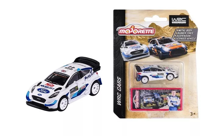 Majorette Ford Fiesta WRC Delux Versenyautó Tartódobozzal