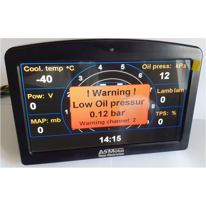 ASMoto DashBoard 7" Színes TFT Kijelző