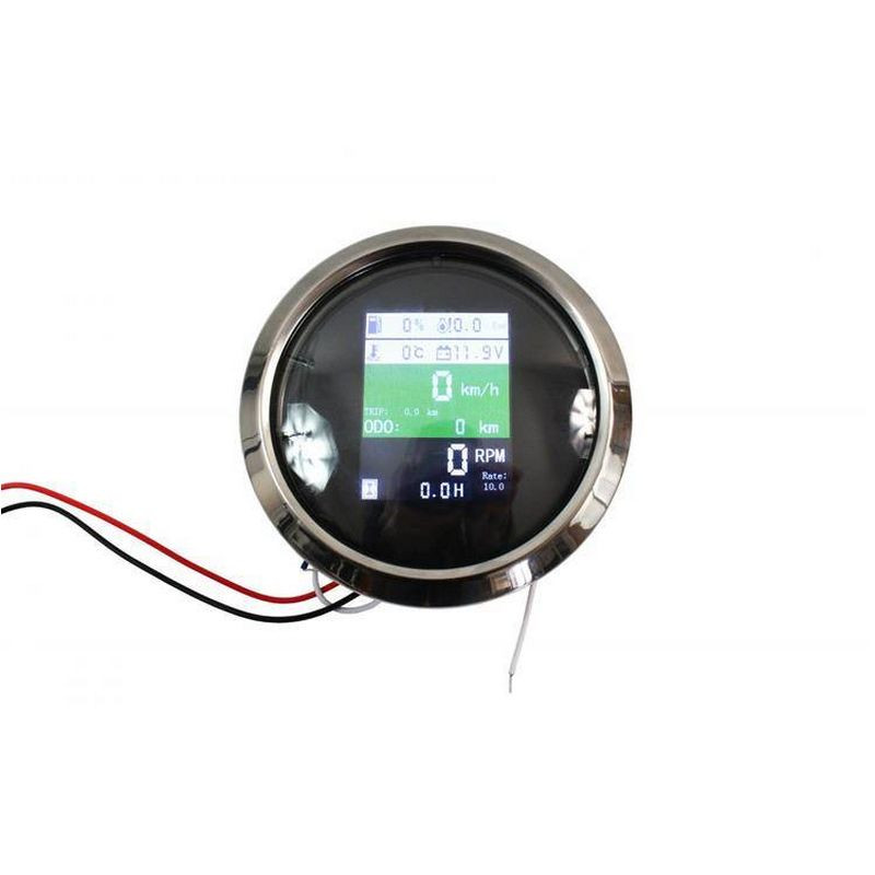 DEPO RACING 85mm Feszültségmérő, Olajnyomásmérő, Olajhőfokmérő, Üzemanyagnyomásmérő, Motoróra, GPS