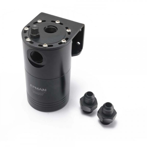 EPMAN univerzális olajlecsapató tartály belső szűrővel - Fekete