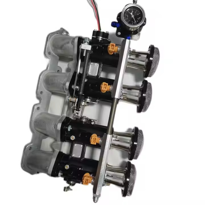 FAJS DCOE Dupla Fojtószelepház Pár Átalakító Készlet, 118mm / 40mm (Injektorral)