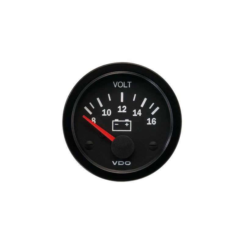 VDO 52mm - Feszültségmérő óra 12V (8-16V)